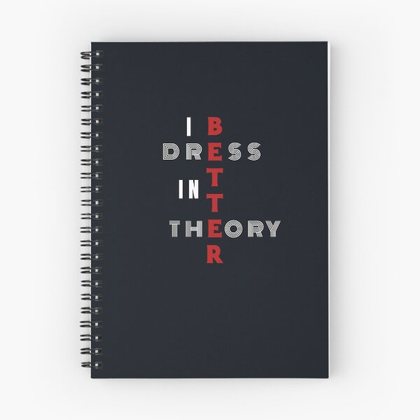 Item preview, Dress Better In Theory | Funny Typography Design designed and sold by Waldero.