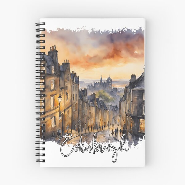 Artikelvorschau, Aquarell von Edinburgh, Schottland entworfen und verkauft von Dressyourflag.