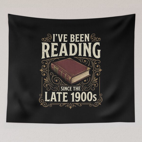 Item preview, I've Been Reading Since the Late 1900s Book Lovers Vintage T-Shirt | Funny Reader Graphic Gift designed and sold by Trendably.