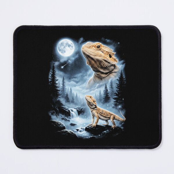 Item preview, Bearded Dragon Howling At Moon 90'S Retro Lizard designed and sold by AAlyeldin.