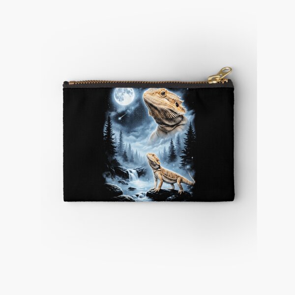 Item preview, Bearded Dragon Howling At Moon 90'S Retro Lizard designed and sold by AAlyeldin.