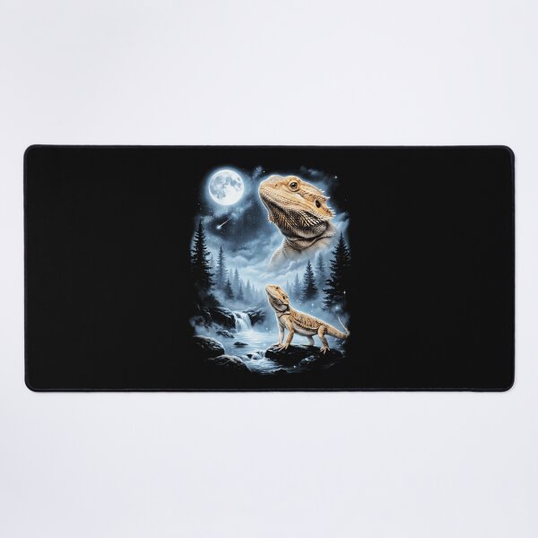 Item preview, Bearded Dragon Howling At Moon 90'S Retro Lizard designed and sold by AAlyeldin.