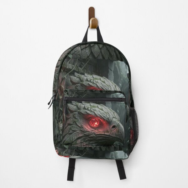 Item preview, Cinematic Dark Temple Stone Eagle Carving and Glowing Ruby Light PNG designed and sold by TaBogroupsRed.