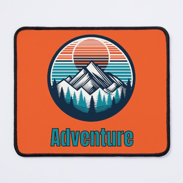 Item preview, Vintage Adventure Mountain Logo | Retro Outdoor Camping Hiking Design designed and sold by Timber-Trail.