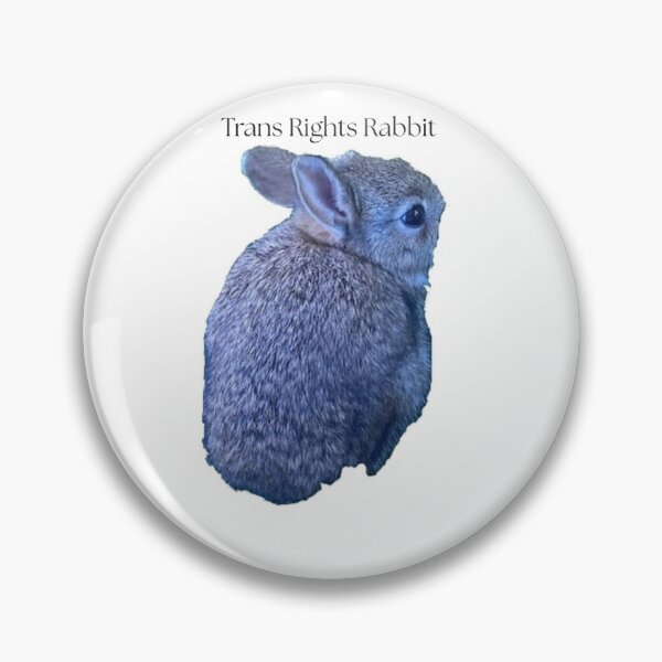 Item preview, Trans Rights Rabbit designed and sold by ForestedDesigns.