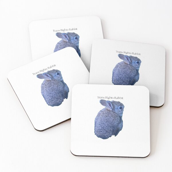 Item preview, Trans Rights Rabbit designed and sold by ForestedDesigns.