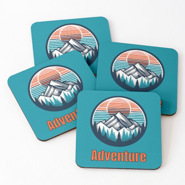 Item preview, Vintage Adventure Mountain Logo | Retro Outdoor Camping Hiking Design designed and sold by Timber-Trail.