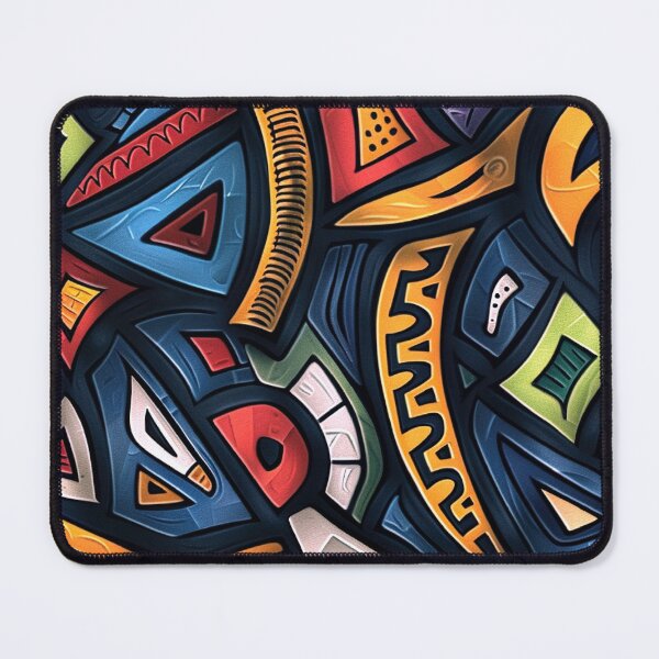 Item preview, African-Inspired Yellow-Orange, Blue, And Red Designs designed and sold by DEC02.