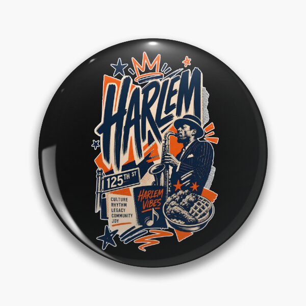 Item preview, Harlem Vibes – 125th Street Jazz & Soul | Retro Urban Graphic designed and sold by HarlemsGee.