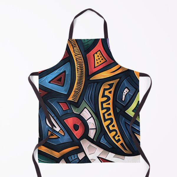Item preview, African-Inspired Yellow-Orange, Blue, And Red Designs designed and sold by DEC02.