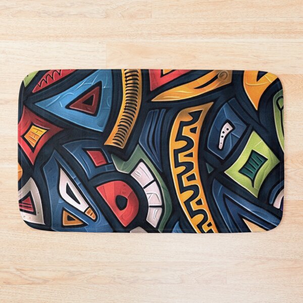 Item preview, African-Inspired Yellow-Orange, Blue, And Red Designs designed and sold by DEC02.