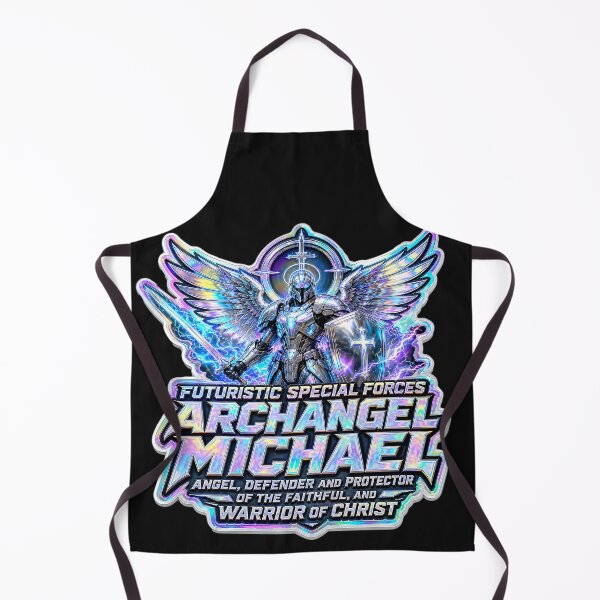 Item preview, Holographic Futuristic Special Forces Archangel Michael – Defender of Faith | Warrior of Light Christian Angel Art designed and sold by DesignsByLitz.