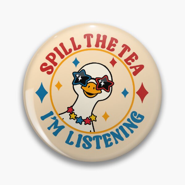 Item preview, Spill The Tea I'm Listening - Funny Sassy Retro Goose designed and sold by the-Z3nith.