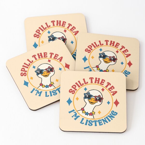 Item preview, Spill The Tea I'm Listening - Funny Sassy Retro Goose designed and sold by the-Z3nith.