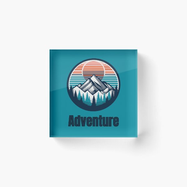 Item preview, Vintage Adventure Mountain Logo | Retro Outdoor Camping Hiking Design designed and sold by Timber-Trail.