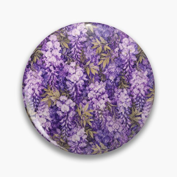 Item preview, Wisteria Maximalist Dense No Background Seamless Pattern designed and sold by Inkworksbyshery.