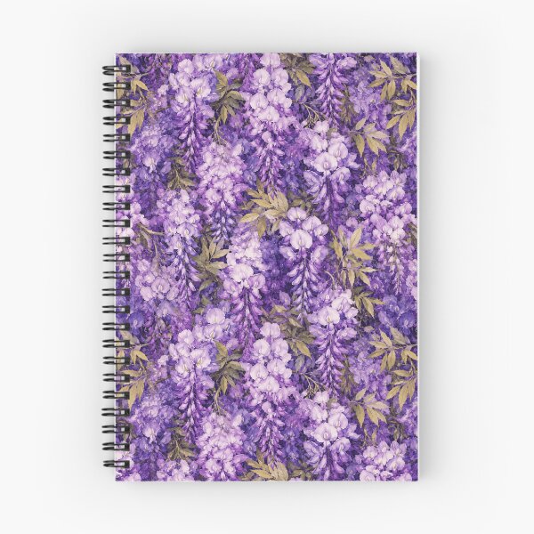 Item preview, Wisteria Maximalist Dense No Background Seamless Pattern designed and sold by Inkworksbyshery.