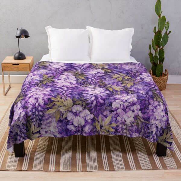 Item preview, Wisteria Maximalist Dense No Background Seamless Pattern designed and sold by Inkworksbyshery.