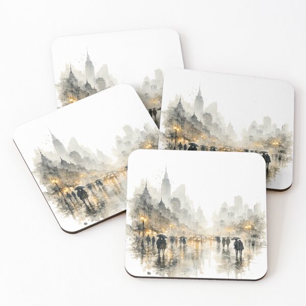 Item preview, City in rain designed and sold by Uday-kala.