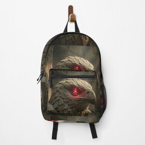 Item preview, Antique Mythic Eagle Relic with Flickering Fire Ruby Eye Wall Art Design designed and sold by TaBogroupsRed.