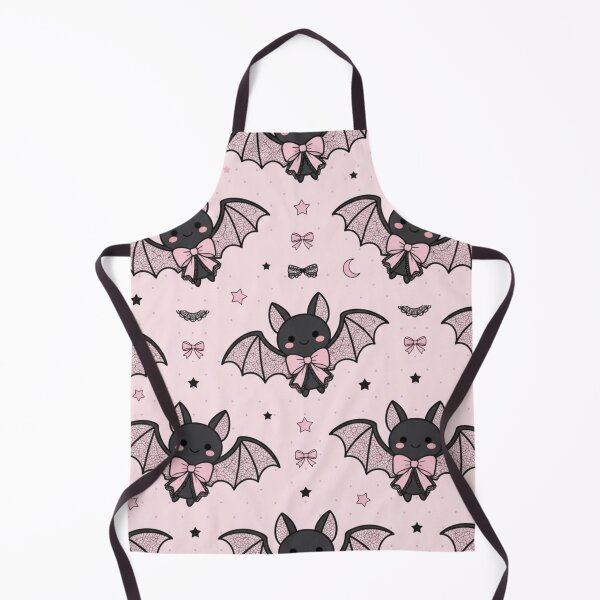 Item preview, Cute Kawaii Pink Bat Halloween Pattern designed and sold by KelliesGrafix.