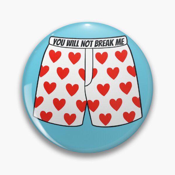 Item preview, Heart Boxers - "You Will Not Break Me" | Dungeon Crawler Carl Shirt designed and sold by RollForDesignCo.