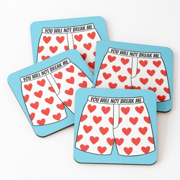 Item preview, Heart Boxers - "You Will Not Break Me" | Dungeon Crawler Carl Shirt designed and sold by RollForDesignCo.