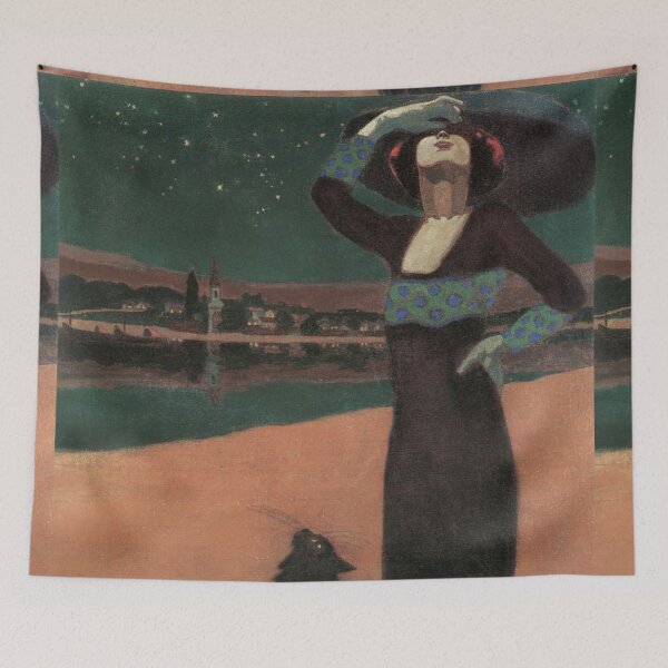 Item preview, Géza Faragó Woman with cat designed and sold by Vintage Designs +.