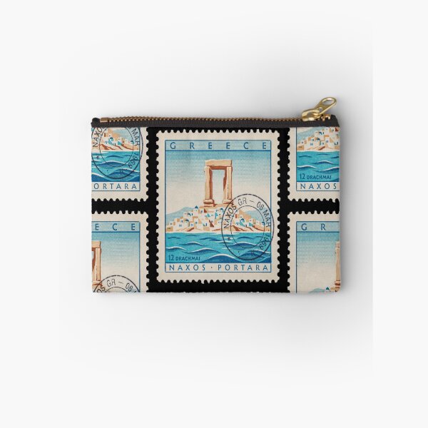 Item preview, Naxos Greece Portara Chora Aegean Postage Stamp Sticker designed and sold by stickercuffs.
