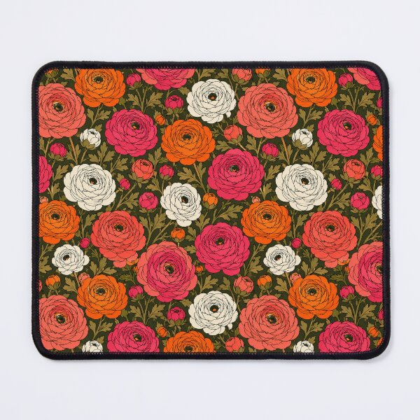 Item preview, Ranunculus Bold Flat Graphic Mod Seamless Pattern designed and sold by Inkworksbyshery.