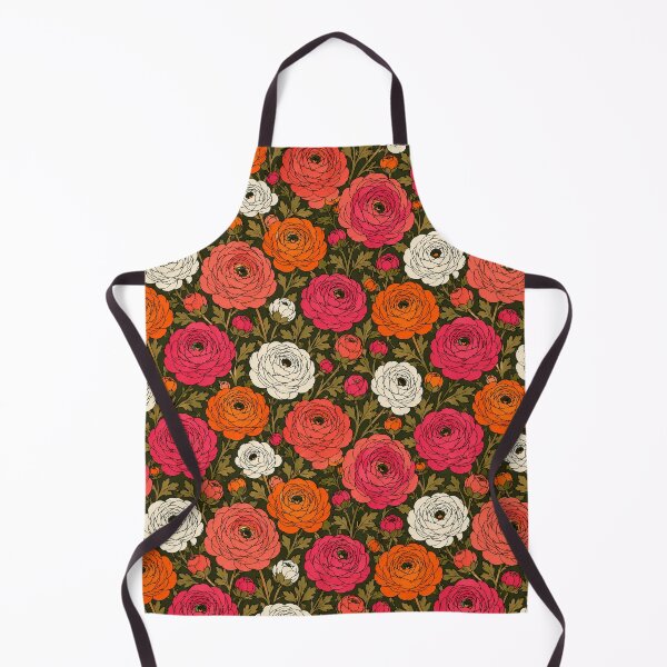 Item preview, Ranunculus Bold Flat Graphic Mod Seamless Pattern designed and sold by Inkworksbyshery.