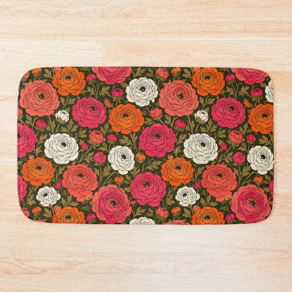 Item preview, Ranunculus Bold Flat Graphic Mod Seamless Pattern designed and sold by Inkworksbyshery.
