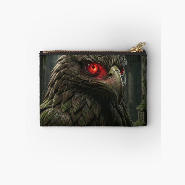 Item preview, Eldritch Sorcery Ancient Eagle Sculpture Embedded with Glowing Red Jewel designed and sold by TaBogroupsRed.