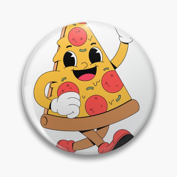 Item preview, Cute Walking Pizza Slice Mascot designed and sold by RiderSpoon.