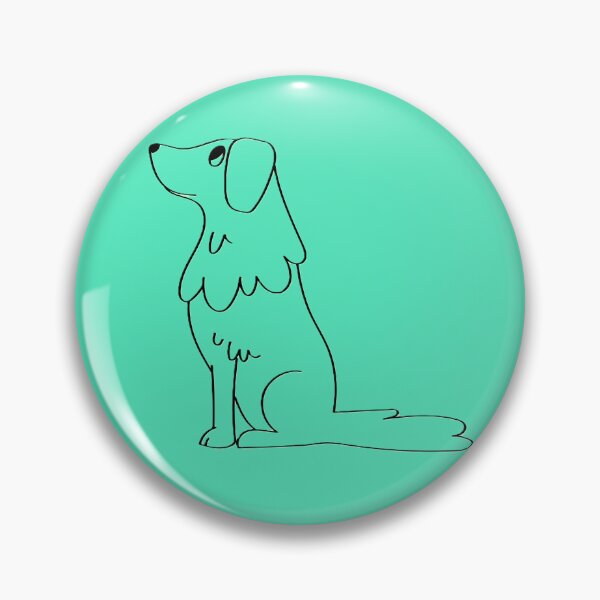 Item preview, Simple Sit – Minimalist Line Drawing Dog Illustration Design designed and sold by BuckaBaby.