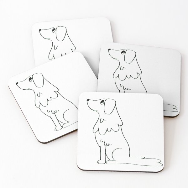 Item preview, Simple Sit – Minimalist Line Drawing Dog Illustration Design designed and sold by BuckaBaby.