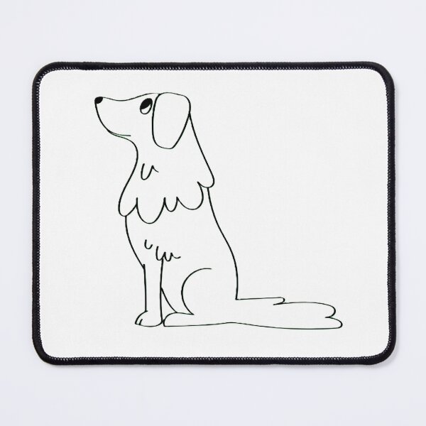 Item preview, Simple Sit – Minimalist Line Drawing Dog Illustration Design designed and sold by BuckaBaby.