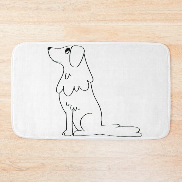 Item preview, Simple Sit – Minimalist Line Drawing Dog Illustration Design designed and sold by BuckaBaby.
