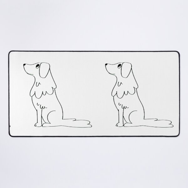 Item preview, Simple Sit – Minimalist Line Drawing Dog Illustration Design designed and sold by BuckaBaby.
