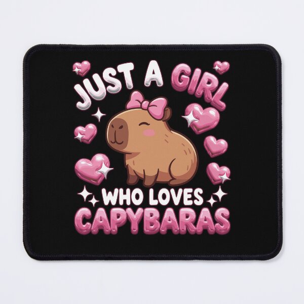 Item preview, Just A Girl Who Loves Capybaras designed and sold by EverkindInk.