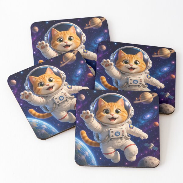 Item preview, cat in space designed and sold by JMAVILA ART.