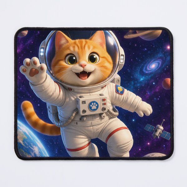Item preview, cat in space designed and sold by JMAVILA ART.