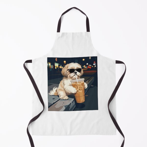 Item preview, Cool Dog Sunglasses Iced Coffee Night Vibes designed and sold by SiarheiYur.