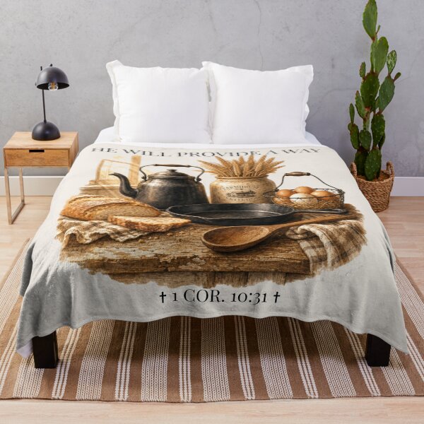 Item preview, Jesus Will Provide A Way Scripture Art designed and sold by Rosie's Wildflower Boutique.