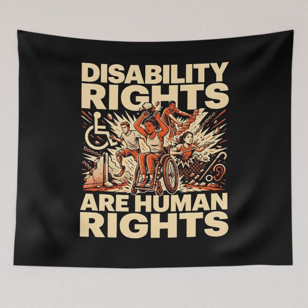 Item preview, Disability Rights Are Human Rights Equality Inclusion Social Justice designed and sold by Redgiant87x.