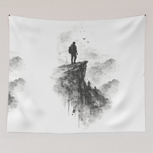 Item preview, Man on height  designed and sold by Uday-kala.