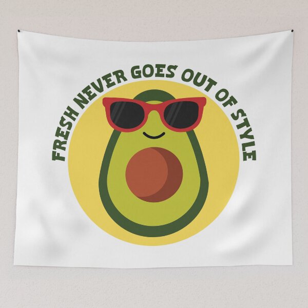 Item preview, Fresh Never Goes Out of Style Cute Avocado in Red Sunglasses designed and sold by Hallowed Artistry.