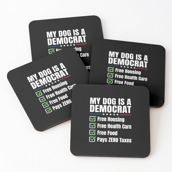 Item preview, My Dog Is A Democrat Funny Political Humor designed and sold by SiarheiYur.