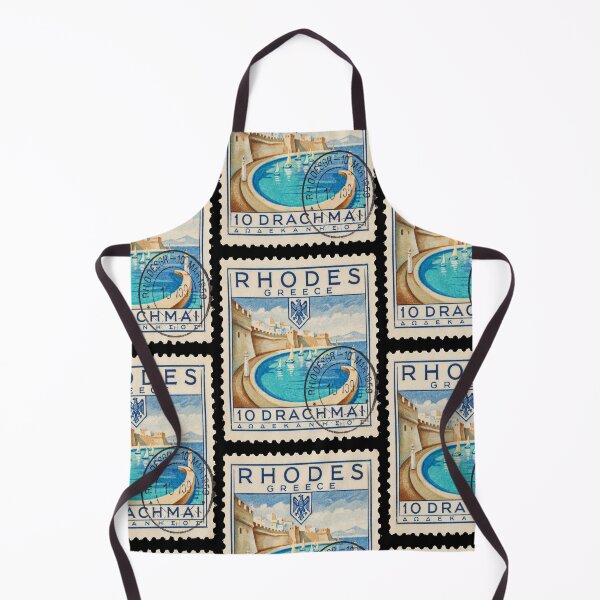 Item preview, Rhodes Greece Old Town Mandraki Harbor Stamp Sticker designed and sold by stickercuffs.