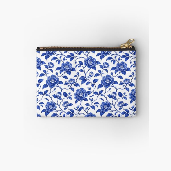 Item preview, Camellia Chinoiserie Blue White Porcelain Seamless Pattern designed and sold by Inkworksbyshery.